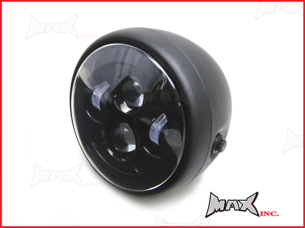 7.7 INCH High Quality Projector LED Matte Black Metal Headlight