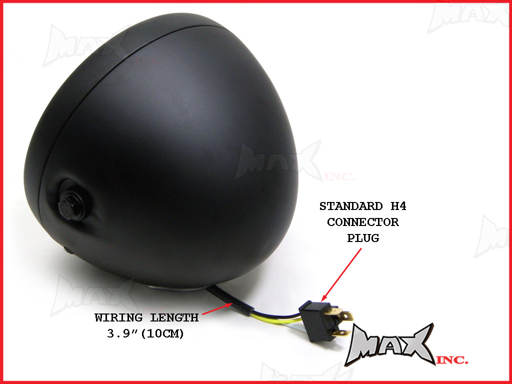 7.7 INCH High Quality Projector LED Matte Black Metal Headlight