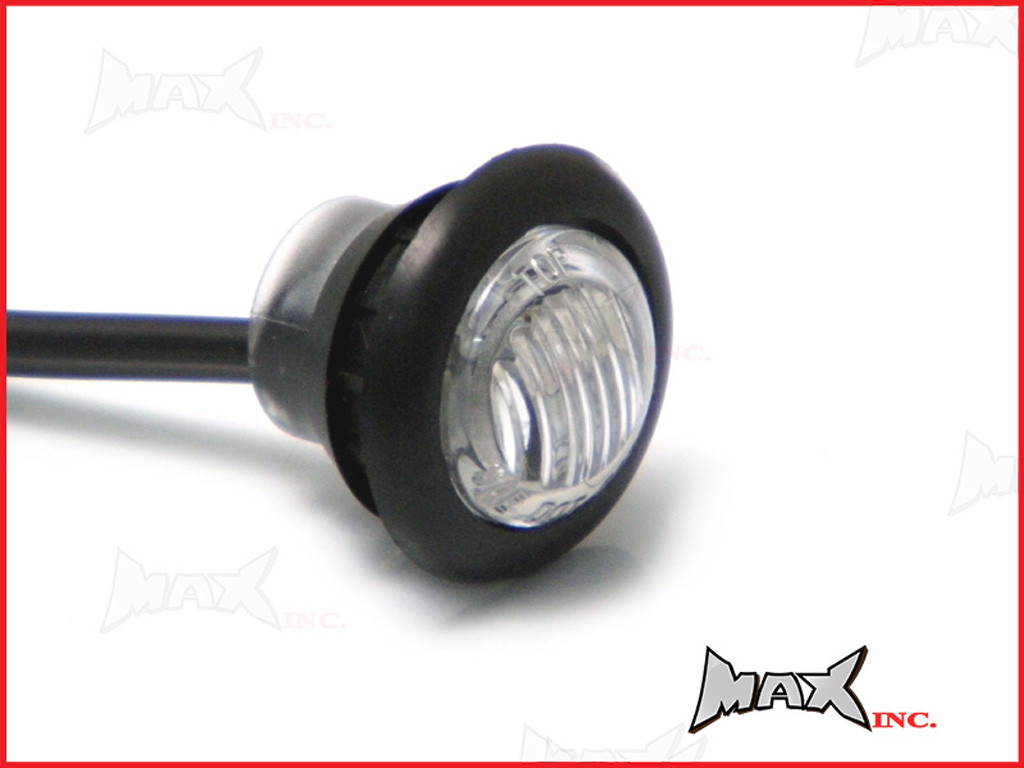  BLUE 12v Round Flush Mount LED Mini Marker Lights