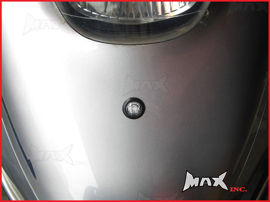  BLUE 12v Round Flush Mount LED Mini Marker Lights