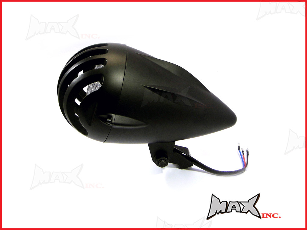 4.5 INCH Matte Black Universal Bird Cage Aluminium Headlight - 55w