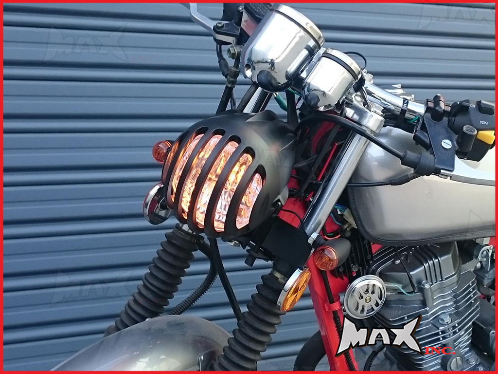 4.5 INCH Matte Black Universal Bird Cage Aluminium Headlight - 55w