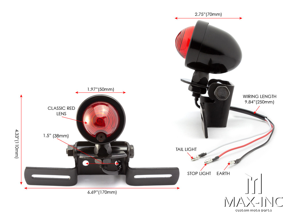 Black Beehive Universal LED Stop / Tail Light