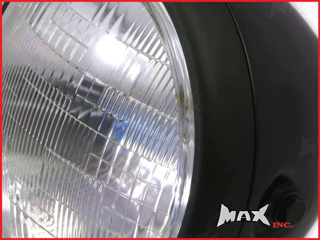 7.7 INCH Matte Black Universal Large Metal Classic Headlight