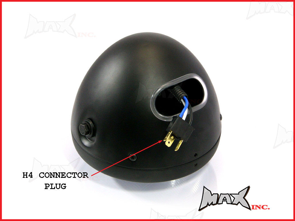 7.7 INCH Matte Black Universal Large Metal Classic Headlight