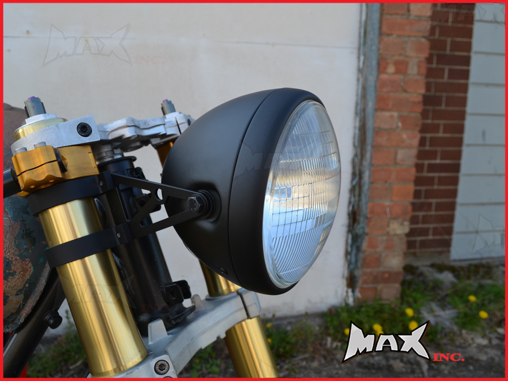 7.7 INCH Matte Black Universal Large Metal Classic Headlight