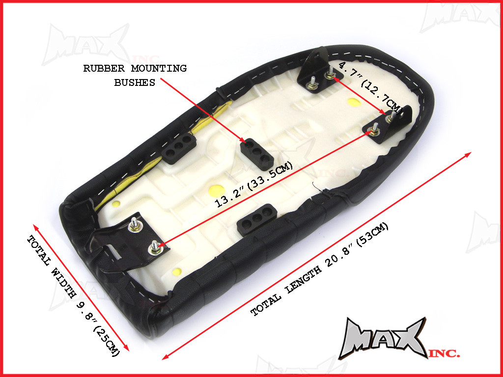 High Quality Black Universal Cafe Racer Sportster Motorcycle Seat