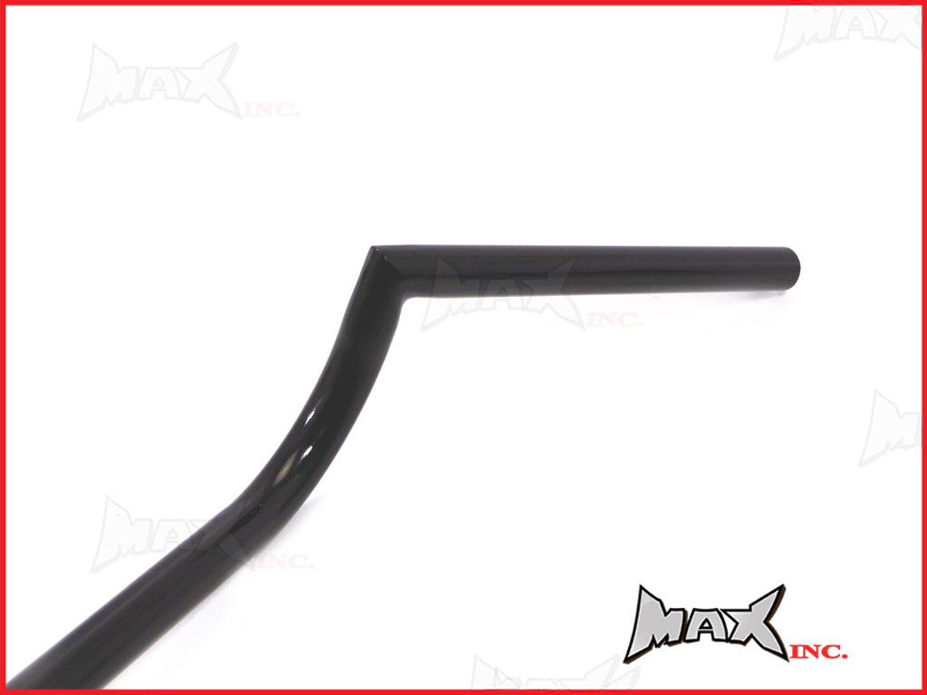 Black Cafe Racer Clubman Steel Handlebars - 7/8 (22mm)