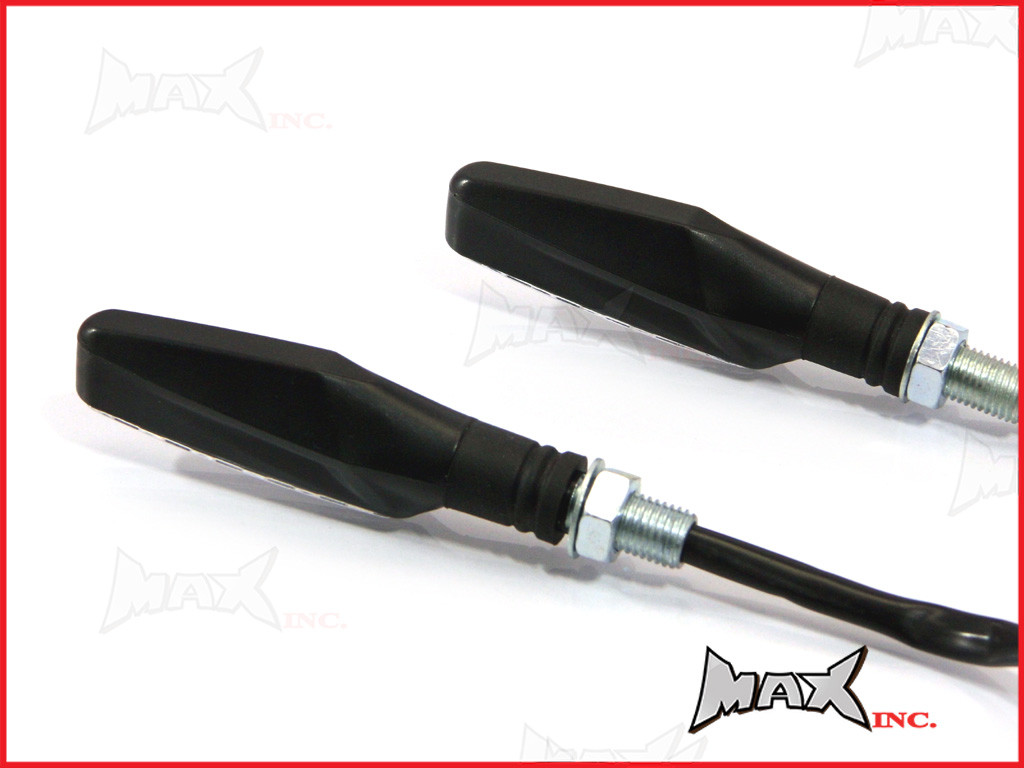 Black Sleek LED Turn Signals / Indicators - Universal Fitment