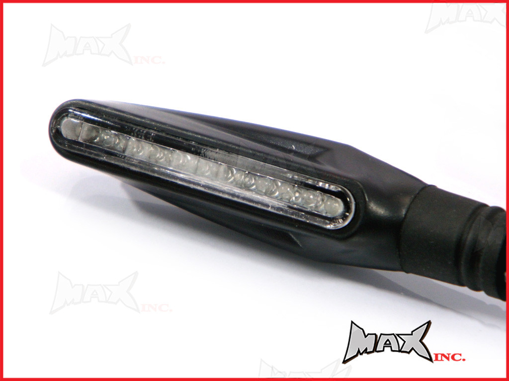 Black Sleek LED Turn Signals / Indicators - Universal Fitment