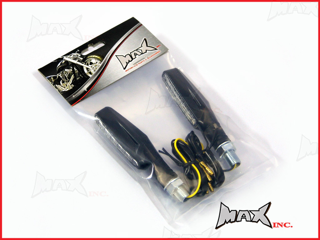 Black Sleek LED Turn Signals / Indicators - Universal Fitment