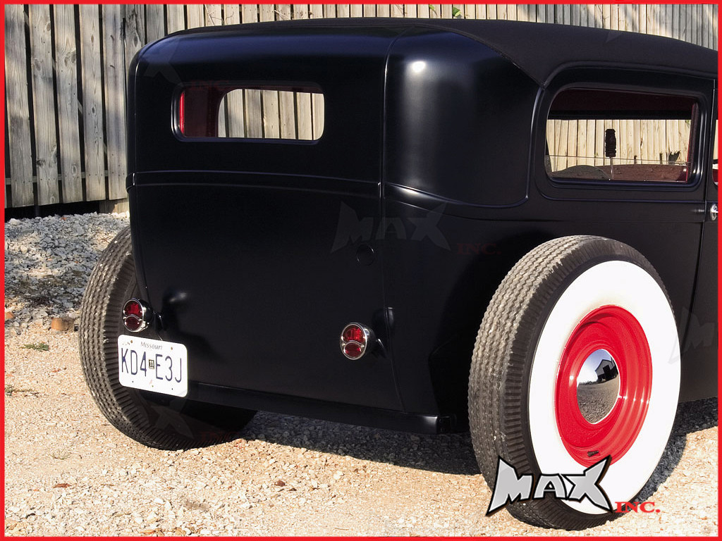 Pair Of Chrome Vintage Ford "STOP" Universal Stop / Tail Lights - Bulb Type