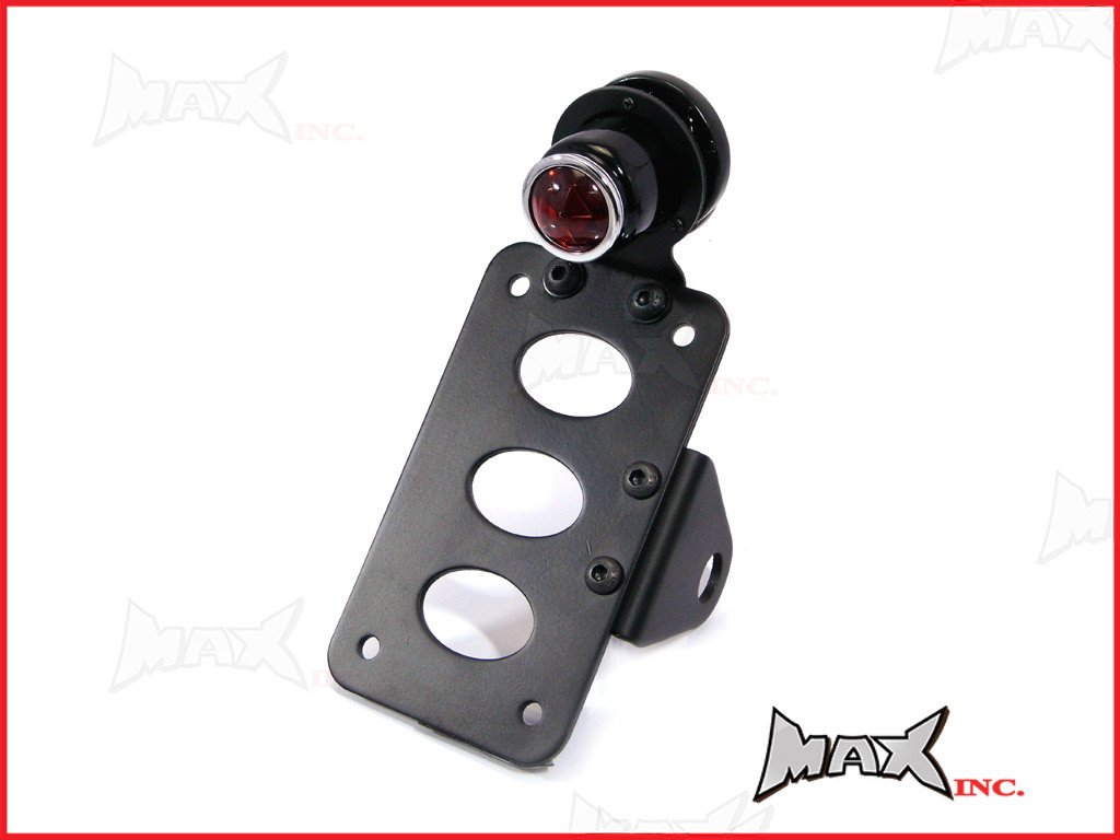 Black Side Axle Mount Lucas Replica Stop / Tail Light - Bulb Type