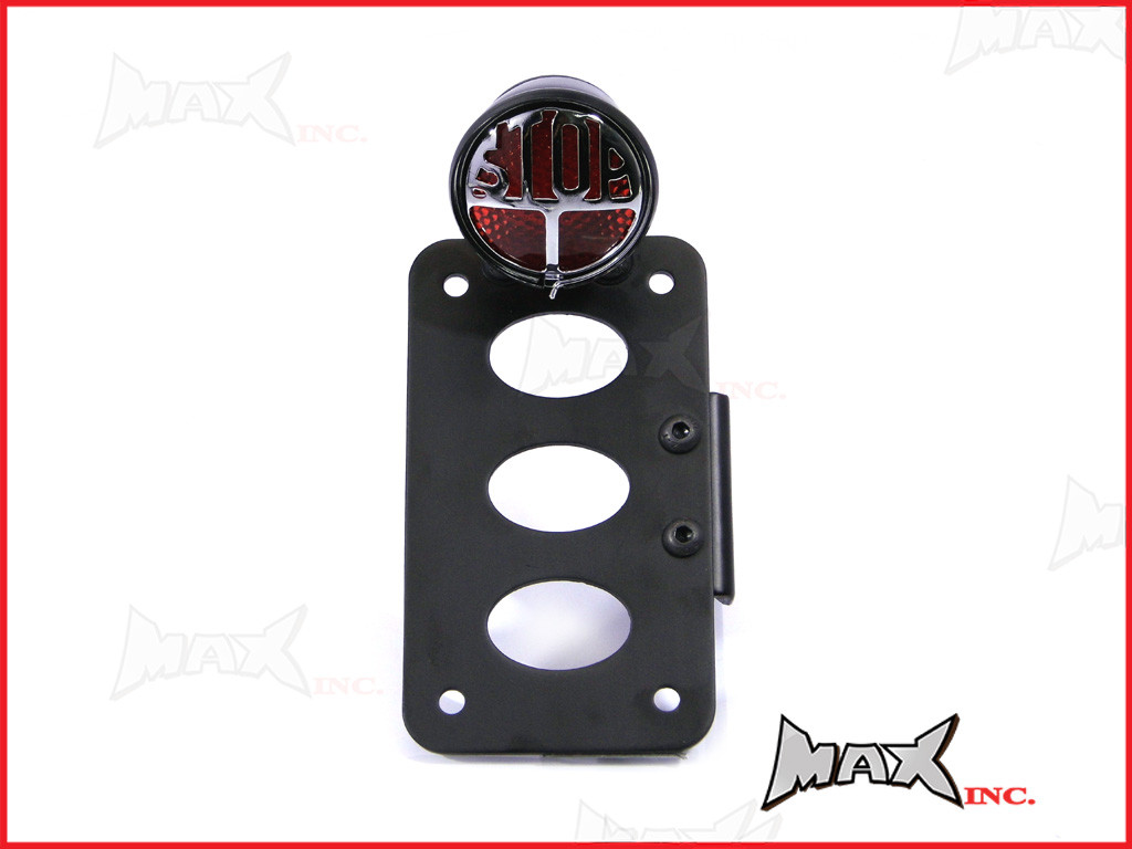 Black Side Axle Mount Miller Replica LED "Stop" Tail Light
