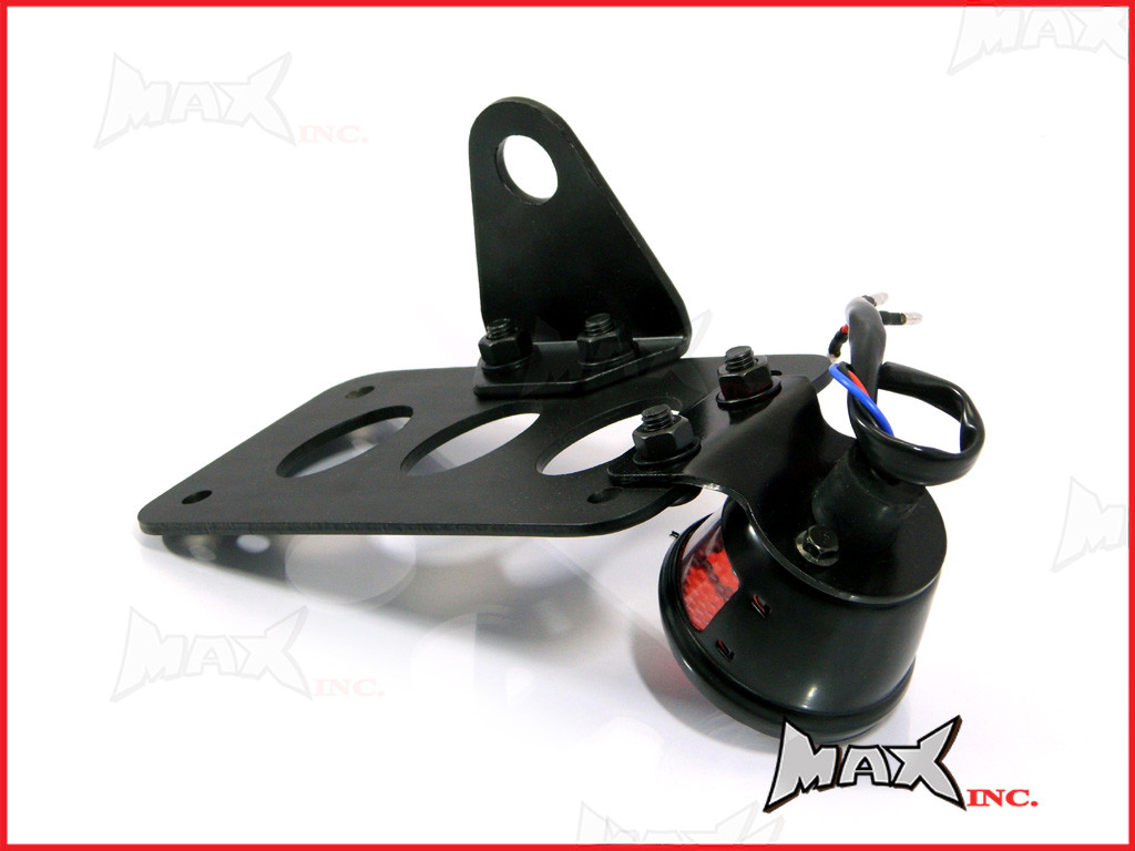 Black Side Axle Mount Miller Replica LED "Stop" Tail Light