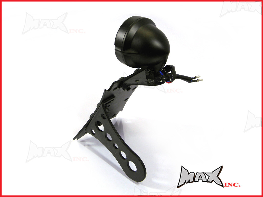 Black Side Axle Mount Prison Bar Grill LED Stop / Tail Light