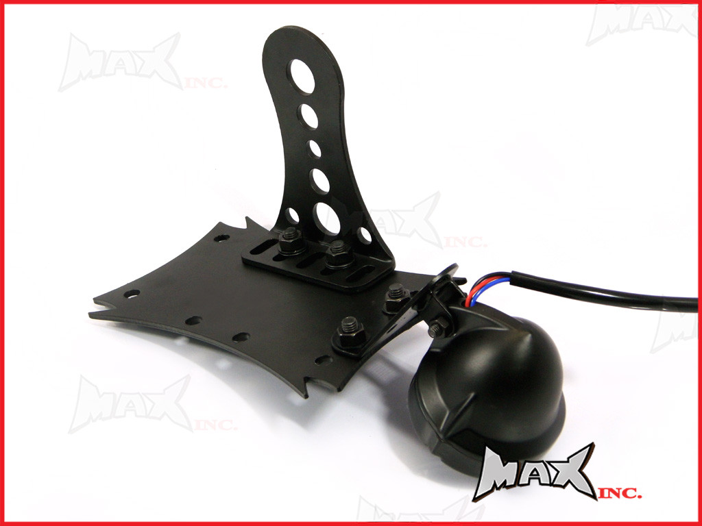 Black Side Axle Mount Prison Bar Grill LED Stop / Tail Light