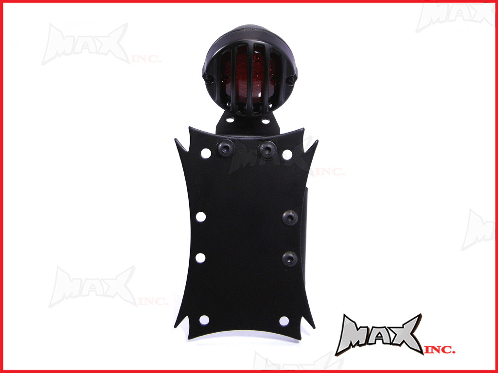 Black Side Axle Mount Prison Bar Grill LED Stop / Tail Light