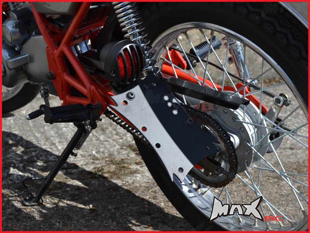 Black Side Axle Mount Prison Bar Grill LED Stop / Tail Light