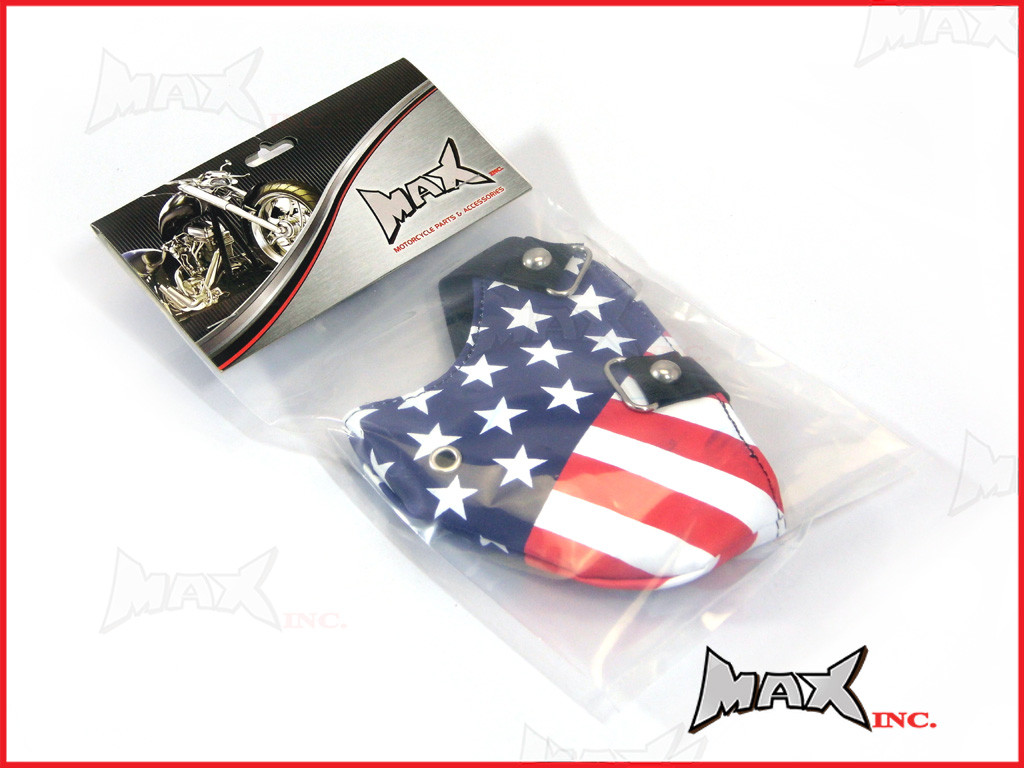 American Flag Bikers Face Mask - PU Leather