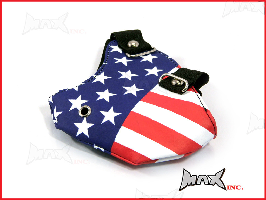 American Flag Bikers Face Mask - PU Leather
