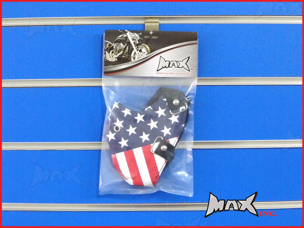 American Flag Bikers Face Mask - PU Leather