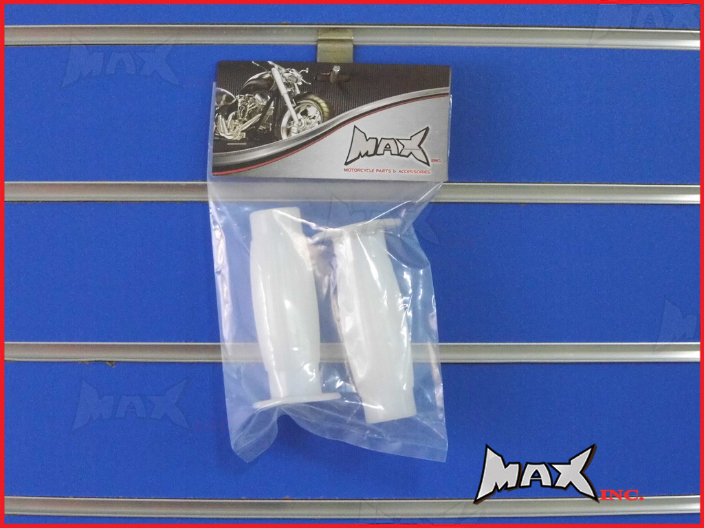 White Barrel Cafe Racer Style Hand Grips - 7/8" (22mm)