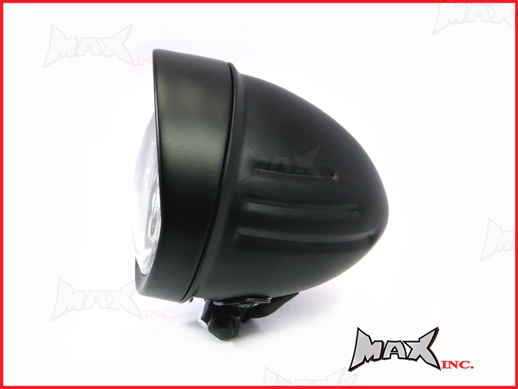 5 INCH Matte Black Bottom Mount Custom Headlight - 55w