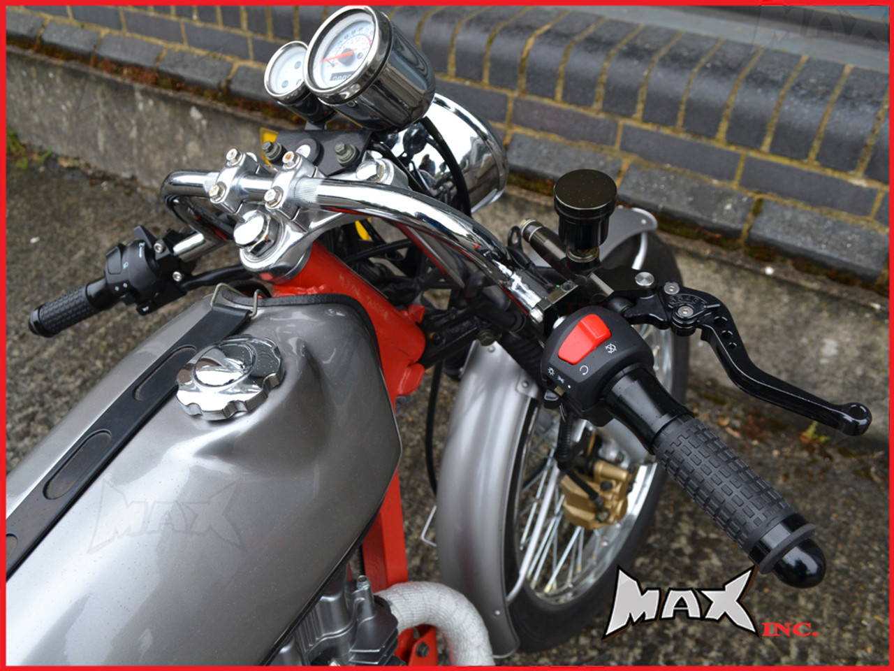 Chrome Cafe Racer Clubman Steel Handlebars 7 8 22mm Www Max Inc Cn