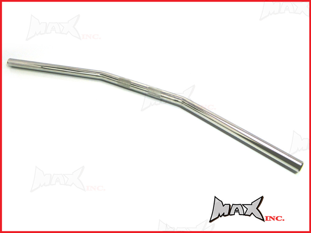 Chrome Cafe Racer Steel Drag Bars - 7/8 (22mm)