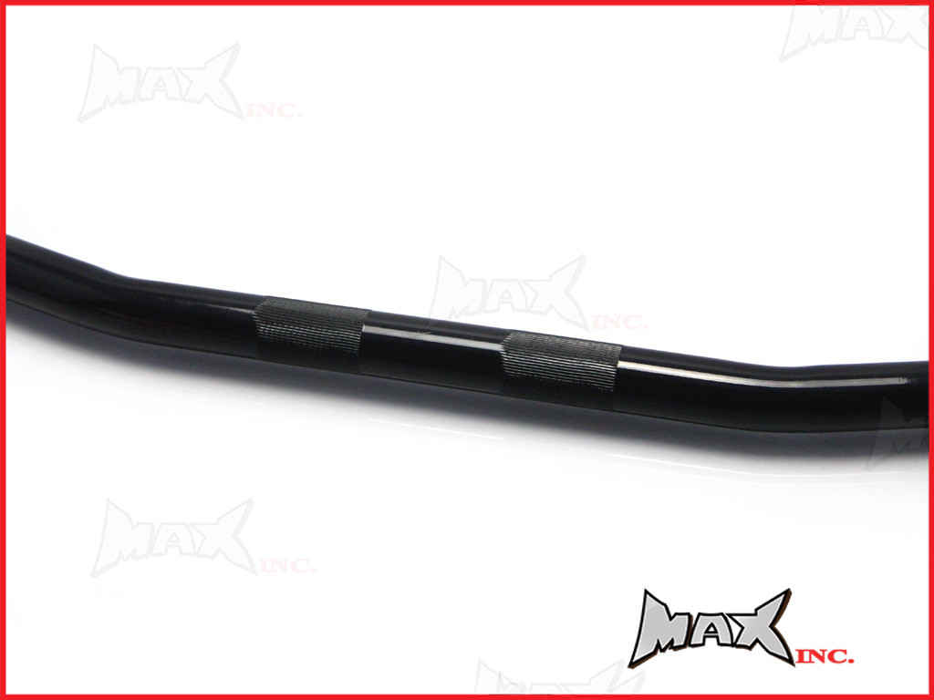 Black Cafe Racer Steel Drag Bars - 7/8 (22mm)