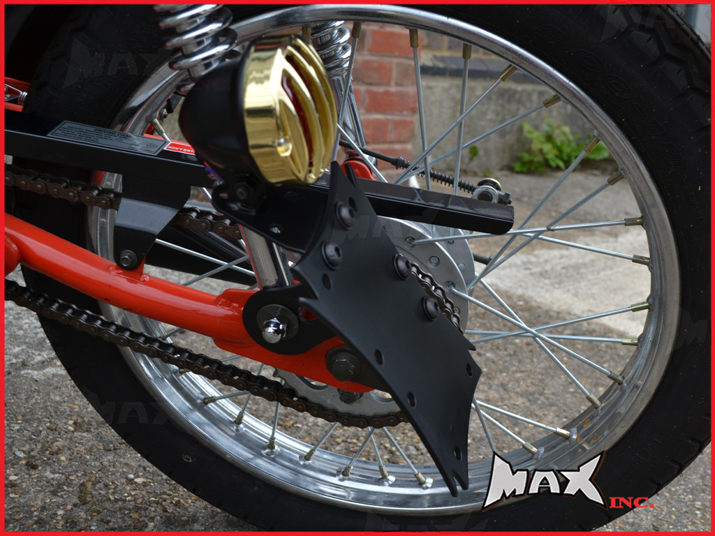Black & Brass Chrome Side Axle Mount Prison Bar Grill LED Stop / Tail Light