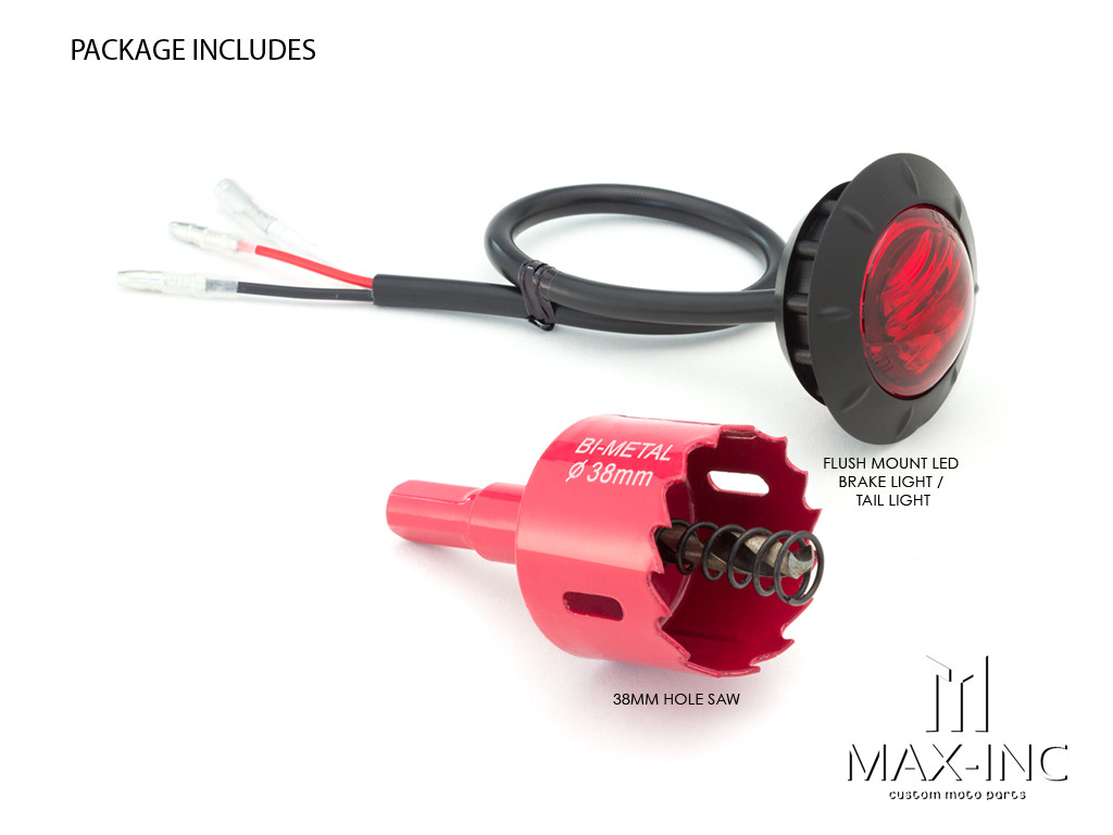 2" Cafe Racer Flush Mount LED Stop / Tail Light