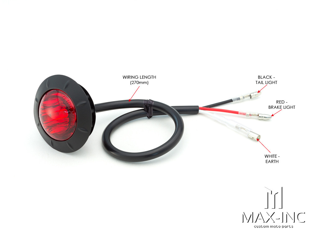 2" Cafe Racer Flush Mount LED Stop / Tail Light