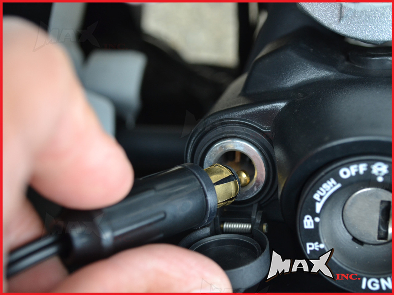 Hella Style DIN Male Plug / 12v Power Adapter Cable - For BMW, Triumph etc