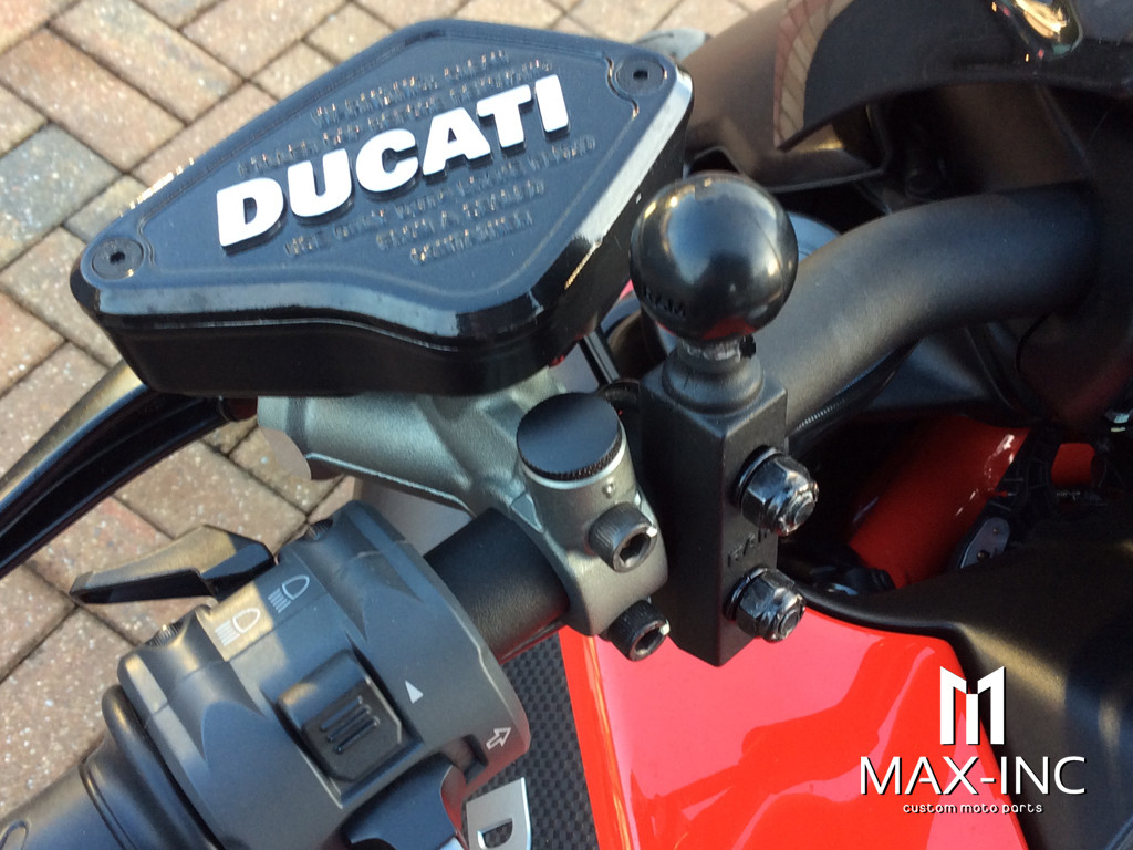 Black CNC Machined Billet Aluminium Threaded Mirror Block Off Plugs - 2 x M10 RH Threads