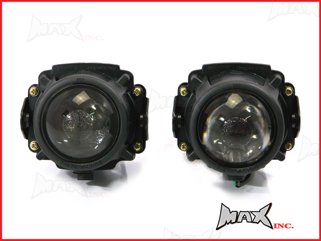 Black Twin Projector Headlight Set - Emarked & DOT Approved