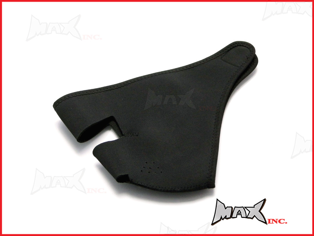 Black Plain Neoprene Bikers Full Face Mask