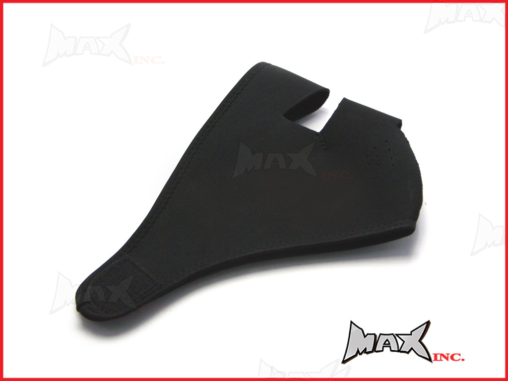 Black Plain Neoprene Bikers Full Face Mask