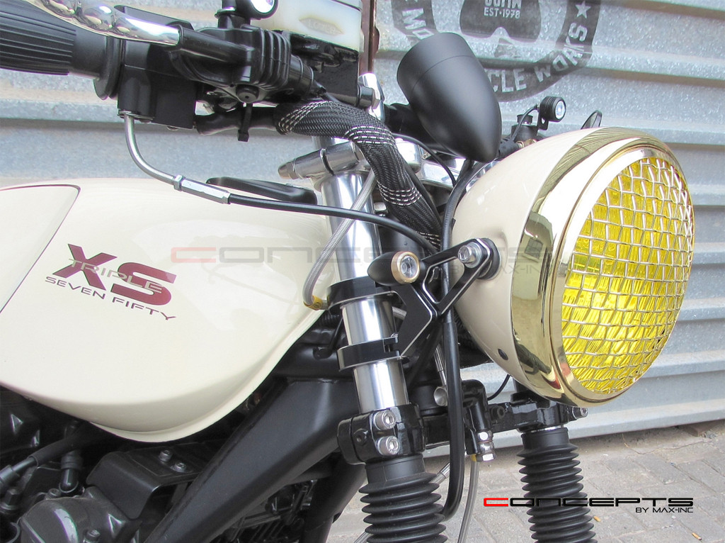 MAX Chubby Matte Black + Brass Machined Aluminium Micro LED Indicators / Turn Signals