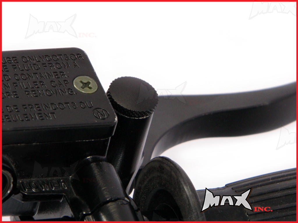 Black CNC Machined Billet Aluminium Threaded Mirror Block Off Plugs - 1 x M8 RH & 1 x M8 LH Thread