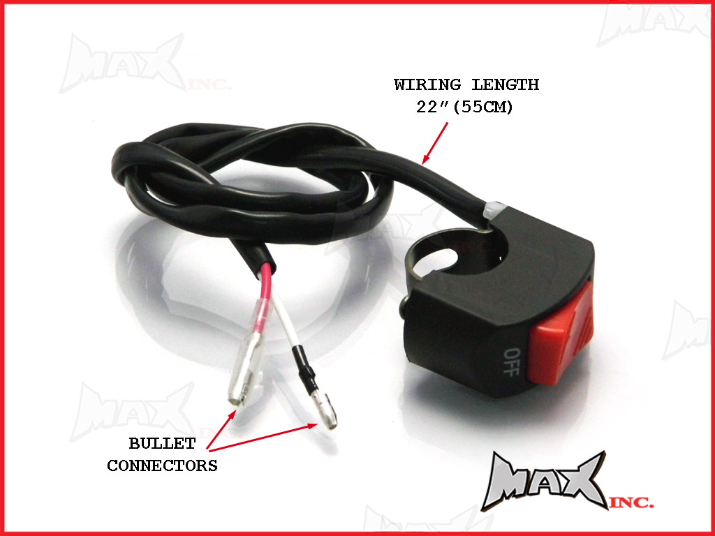 Universal Auxiliary Light Handlebar Mount On/Off Switch - Fits 7/8(22mm)