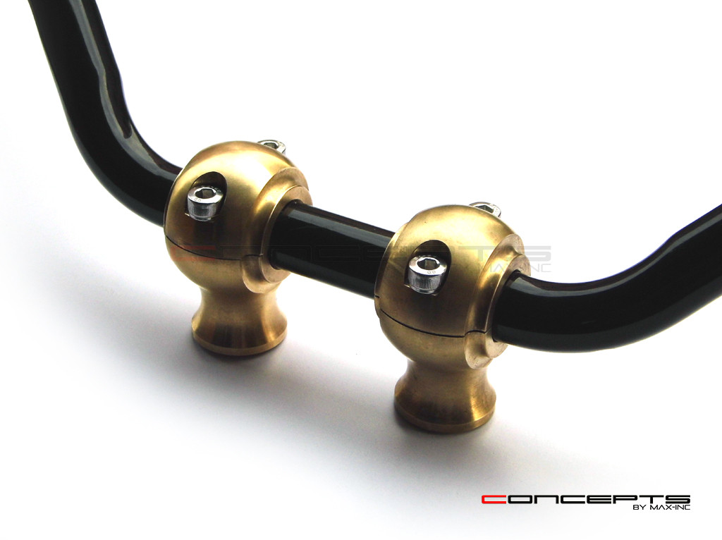 100% Solid Brass Old School Harley Davidson Cafe Racer Risers - 1" 