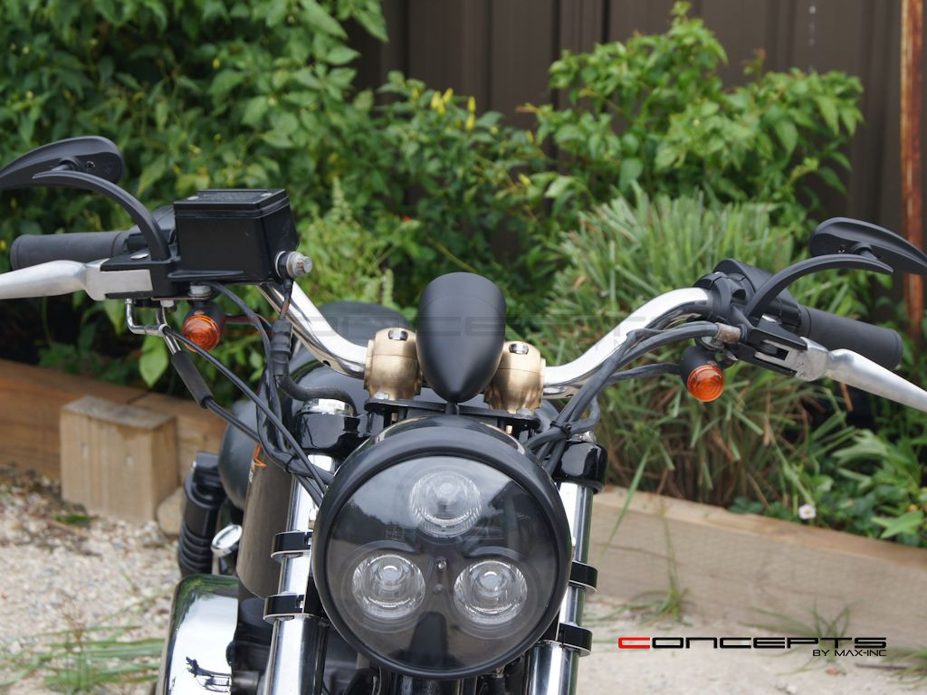 Matte Black Handlebar Mount GPS Digital Speedometer MPH / KPH - Fits 7/8" (22mm) Bars