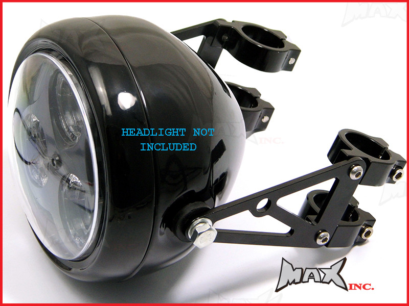 MAX High Quality CNC Machined Headlight Brackets - 54/55mm Diameter
