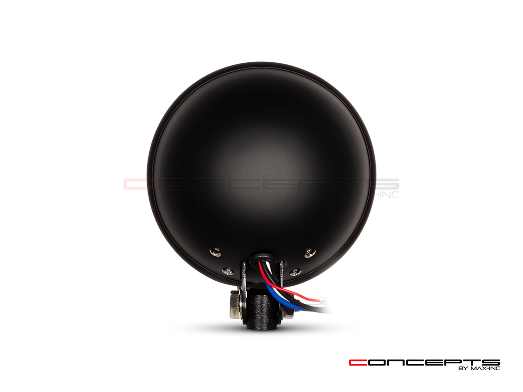 5.75" Bates Style LED Daymaker Matte Black Metal Headlight