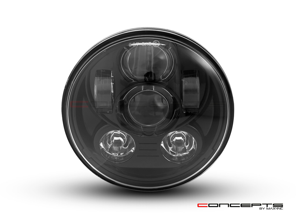 5.75" Black Six Projector LED Headlight Insert - 45w