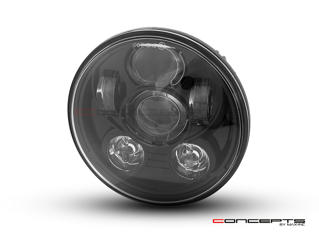 5.75" Black Six Projector LED Headlight Insert - 45w