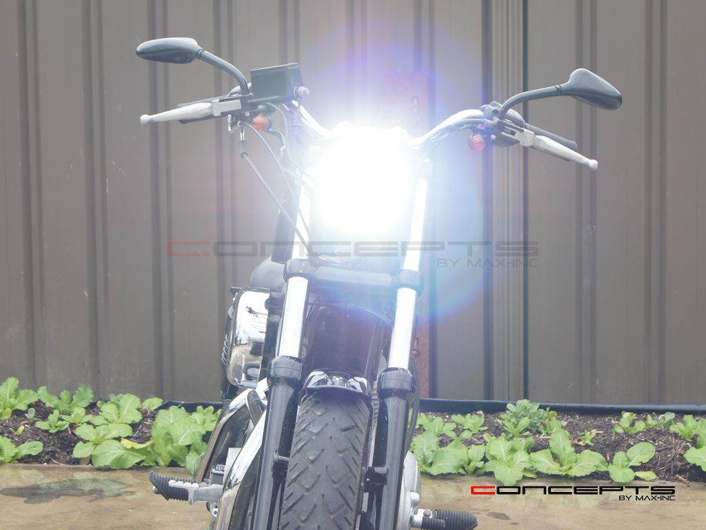 5.75" Chrome Six Projector LED Headlight Insert - 45w