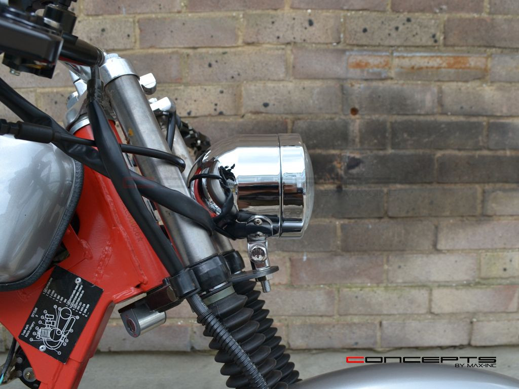 4.5" Chrome Metal Custom Headlight - 12v / 55w